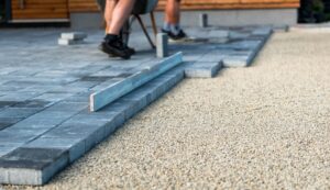 rénovation d'un sol en pavé